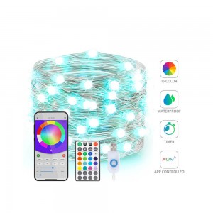 4 Wire Bluetooth APP Controlled LED String Lights