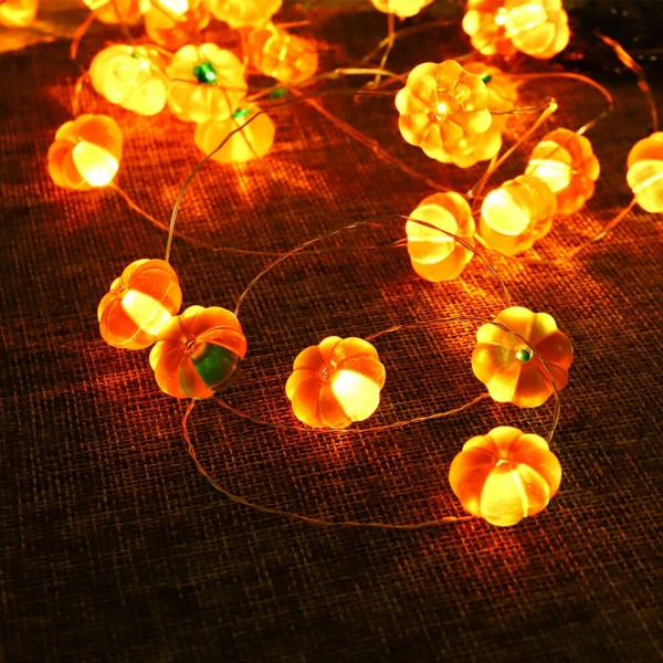 Pumpkin LED String Lights