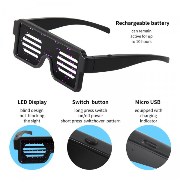 party glasses led