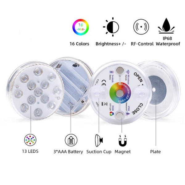 Battery Operated Underwater Pool Light